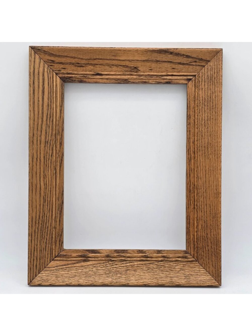 Rustic Solid Oak Wood Picture Frame For 9x12 Photos Art Visible Grain Pattern